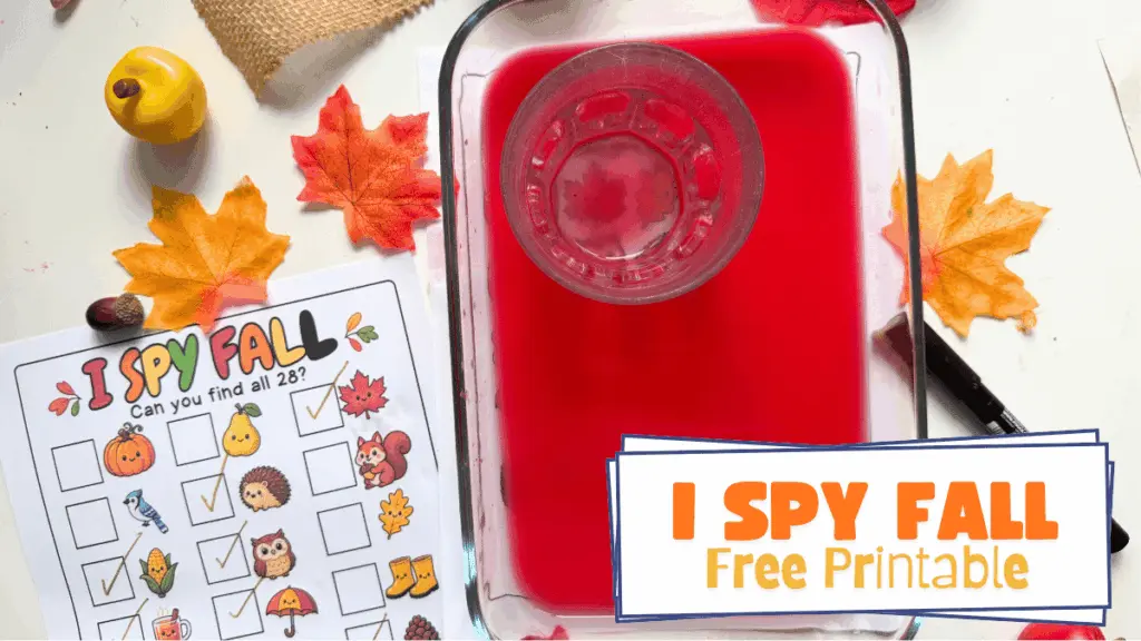 Soluția anti-plictiseală pentru copii: Jocul de toamnă „I Spy